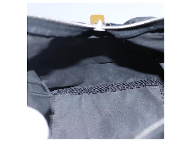 PRADA Borsa a mano in nylon nero argento autentica IN024 - vista 19