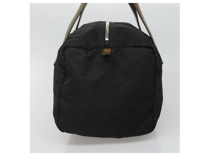 PRADA Borsa a mano in nylon nero argento autentica IN024 - vista 4