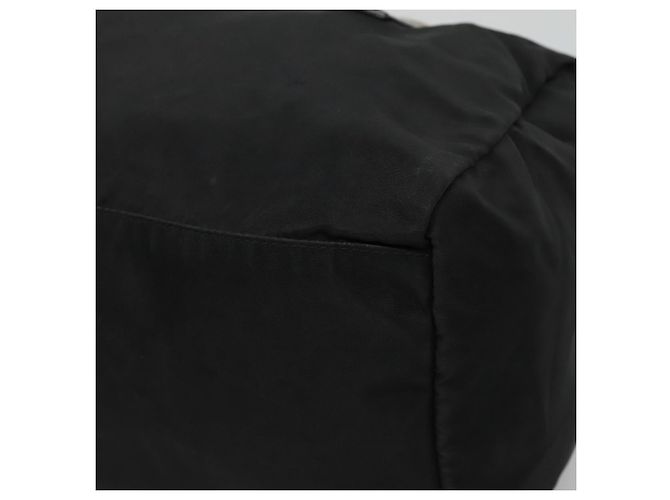 PRADA Borsa a mano in nylon nero argento autentica IN024 - vista 9