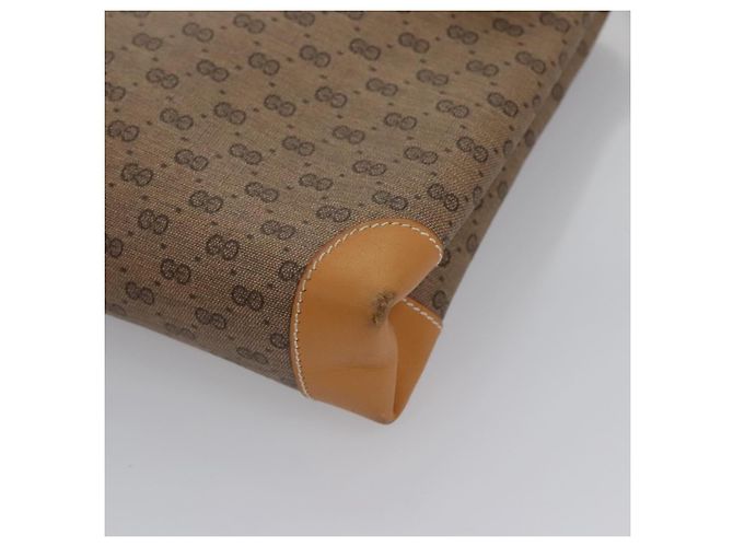 Gucci Borsa a Spalla Micro GG Supreme PVC Beige Oro 001 14 5364 Auth ep7769 D'oro - vista 14