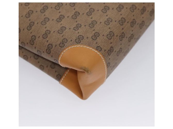 Gucci Borsa a Spalla Micro GG Supreme PVC Beige Oro 001 14 5364 Auth ep7769 D'oro - vista 15