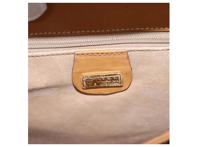 Gucci Borsa a Spalla Micro GG Supreme PVC Beige Oro 001 14 5364 Auth ep7769 D'oro - vista 18