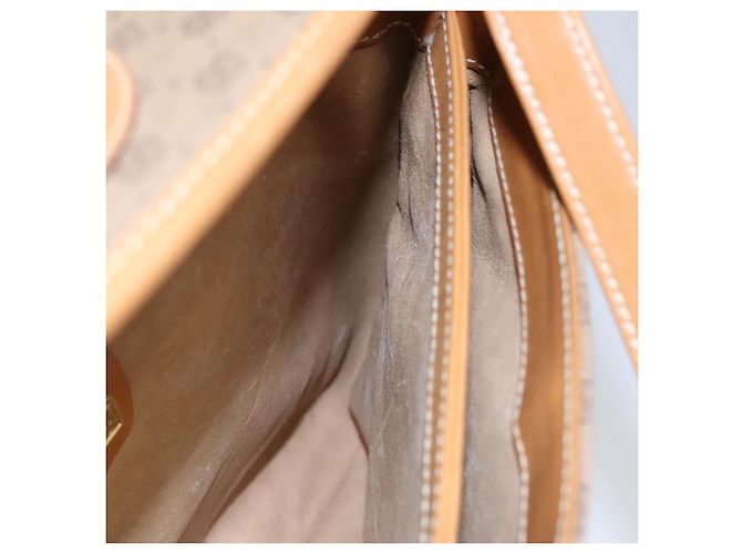Gucci Borsa a Spalla Micro GG Supreme PVC Beige Oro 001 14 5364 Auth ep7769 D'oro - vista 19