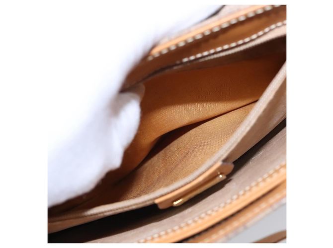 Gucci Borsa a Spalla Micro GG Supreme PVC Beige Oro 001 14 5364 Auth ep7769 D'oro - vista 25