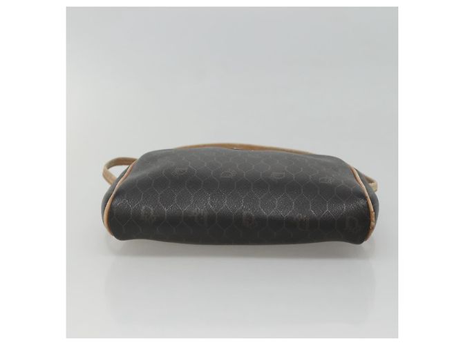Borsa a spalla in tela a nido d'ape Christian Dior in pelle PVC nera Auth ti2906 - vista 5