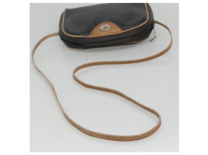 Borsa a spalla in tela a nido d'ape Christian Dior in pelle PVC nera Auth ti2906 - vista 7