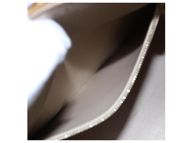 LOUIS VUITTON Monogram Vernis Houston Bolsa de Mão Bege M91004 LV Auth EC214 - vista 25