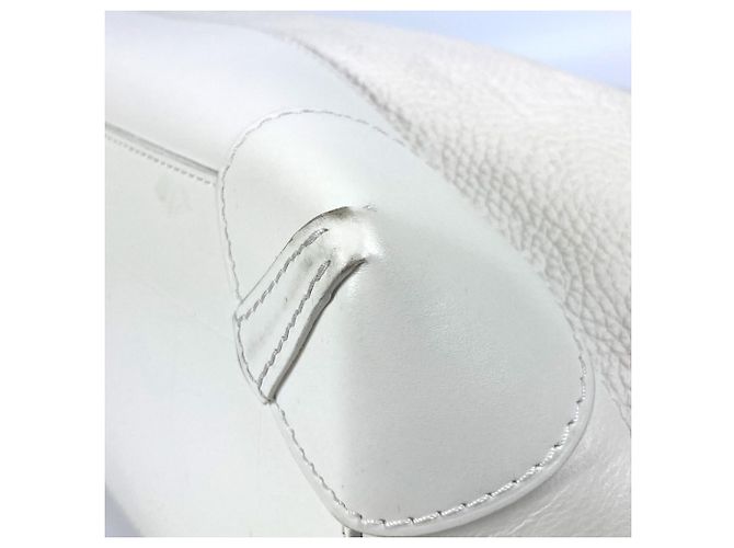 Borsa Tote Steamer PM in Taurillon Monogram Louis Vuitton Bianco - vista 11