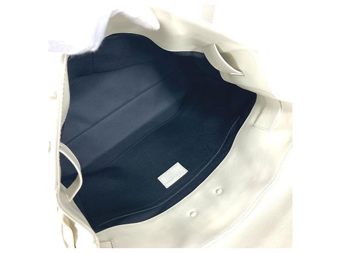 Borsa Tote Steamer PM in Taurillon Monogram Louis Vuitton Bianco - vista 13