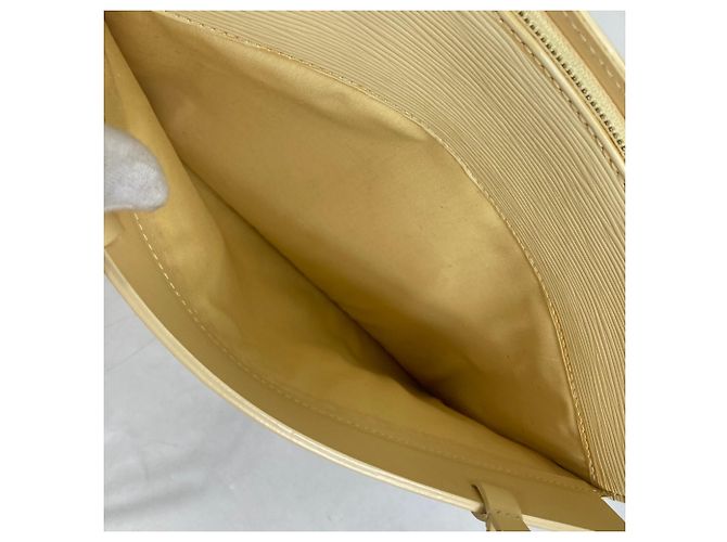Borsa Tote Louis Vuitton Epi Croisette PM Giallo - vista 13