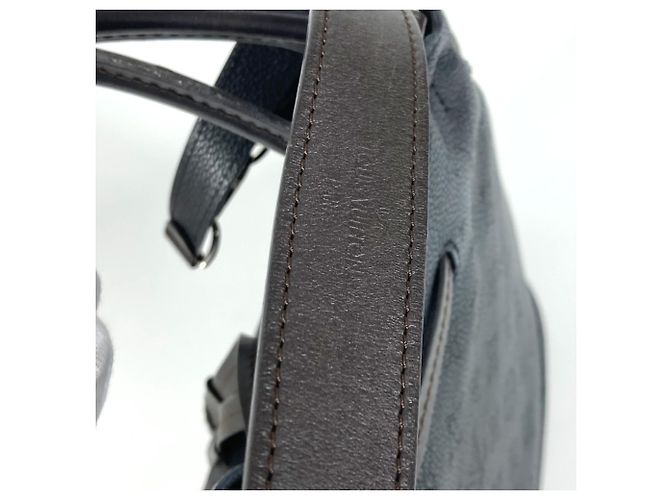 Borsa Girolata in Mahina Monogram Louis Vuitton Nero - vista 12