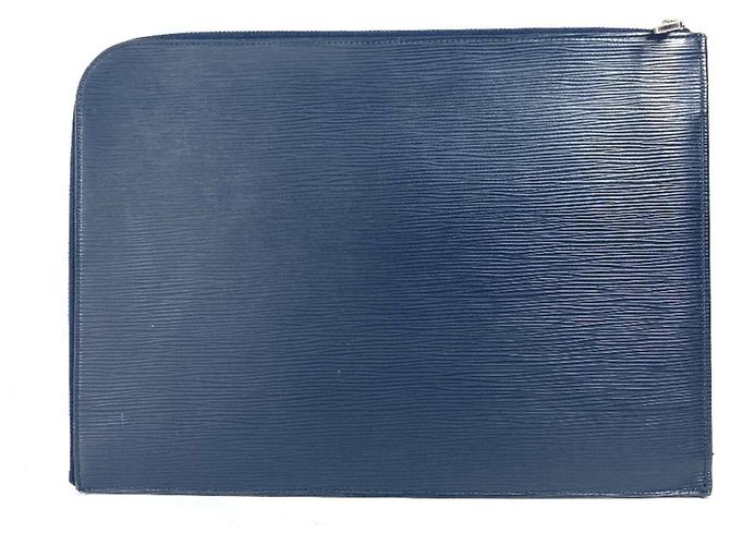 Borsa Clutch Pochette Jour GM in Epi di Louis Vuitton Blu Blu navy - vista 2