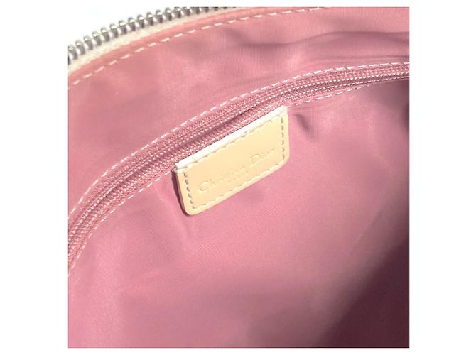 Borsa logo Trotter No. 2 di Christian Dior Rosa Bianco - vista 12