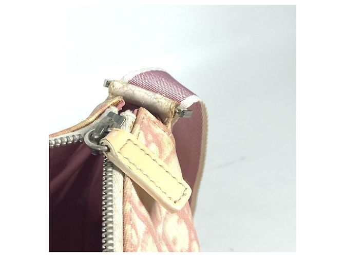 Borsa logo Trotter No. 2 di Christian Dior Rosa Bianco - vista 14