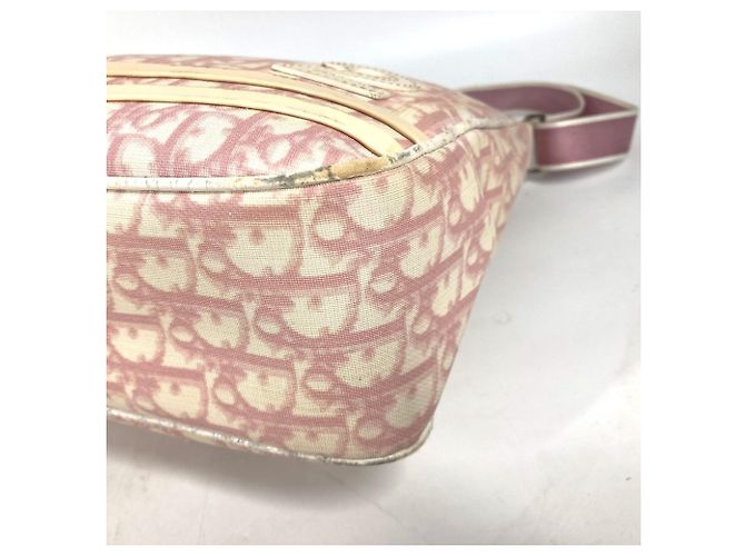 Borsa logo Trotter No. 2 di Christian Dior Rosa Bianco - vista 6