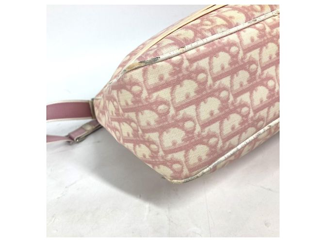 Borsa logo Trotter No. 2 di Christian Dior Rosa Bianco - vista 7