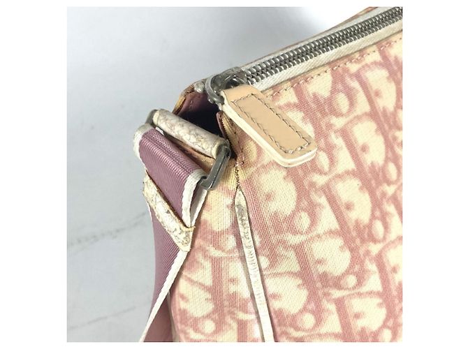 Borsa logo Trotter No. 2 di Christian Dior Rosa Bianco - vista 9