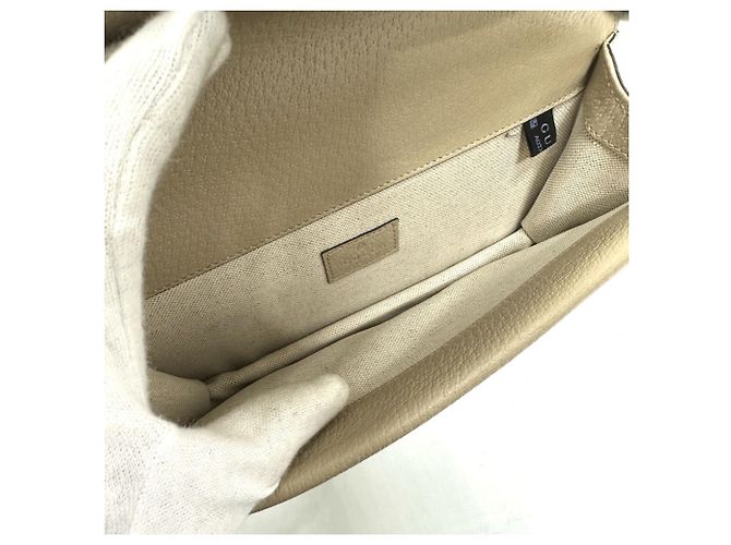 Borsa a Spalla Gucci GG Dionysus Chain Beige - vista 9