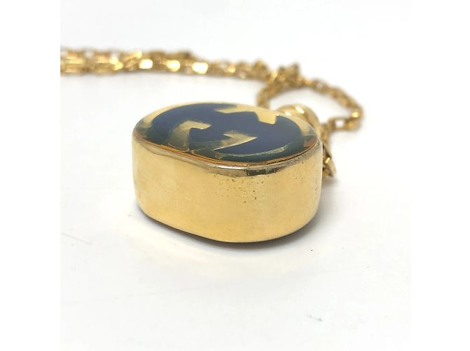 Collar de cadena con botella de perfume Gucci GG Dorado - vista 4