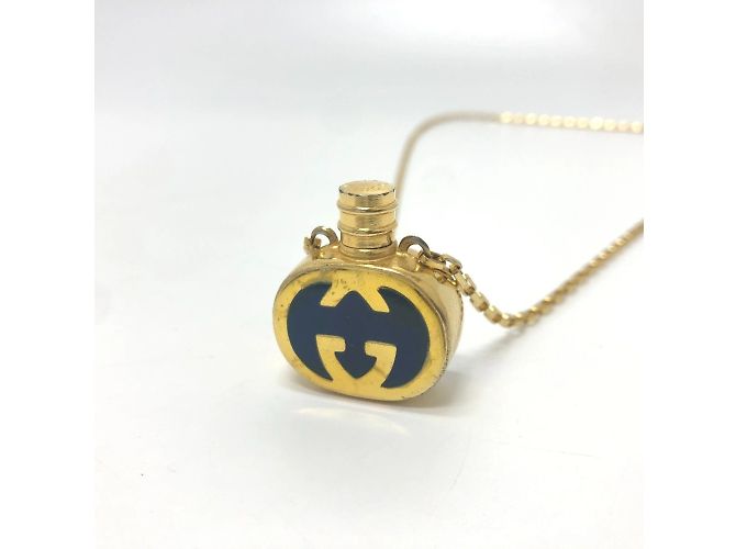 Collar de cadena con botella de perfume Gucci GG Dorado - vista 5