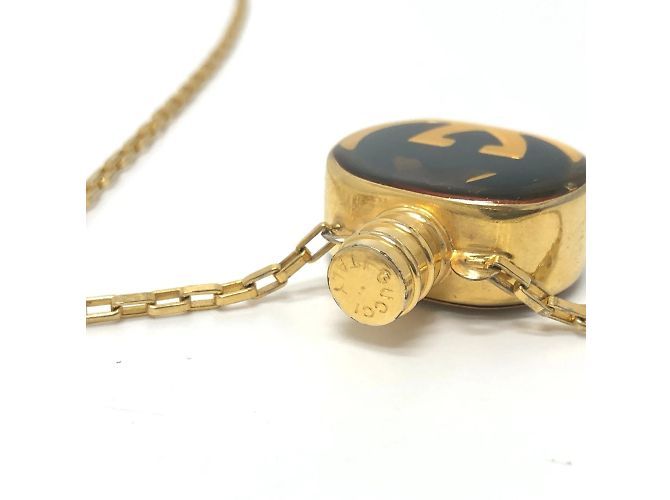 Collar de cadena con botella de perfume Gucci GG Dorado - vista 6