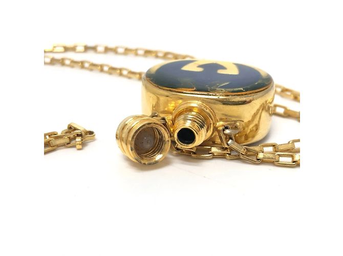 Collar de cadena con botella de perfume Gucci GG Dorado - vista 8