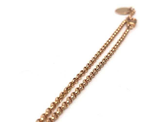 Pulsera de cadena de diamante de ganchillo Kelly K18PG de Hermès Dorado - vista 5