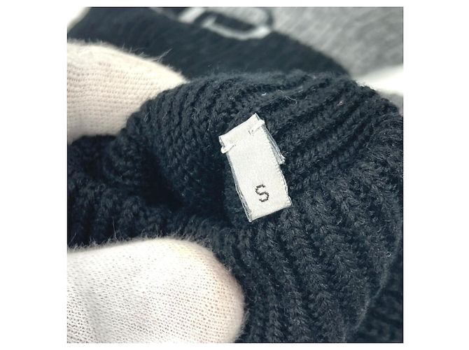 Wollhandschuhe Christian Dior Braun Schwarz - Ansicht 11