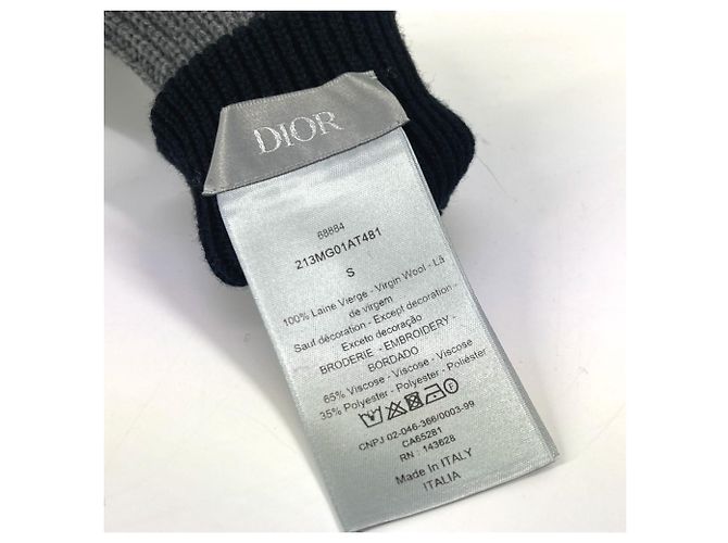 Wollhandschuhe Christian Dior Braun Schwarz - Ansicht 12