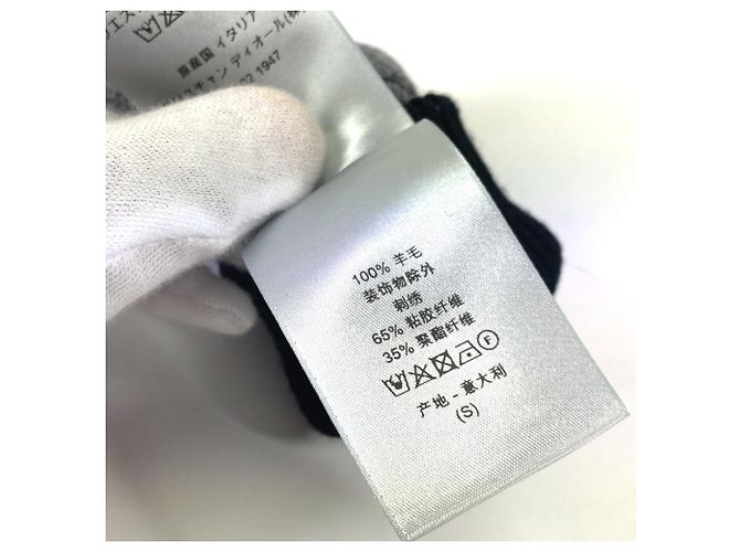 Wollhandschuhe Christian Dior Braun Schwarz - Ansicht 14