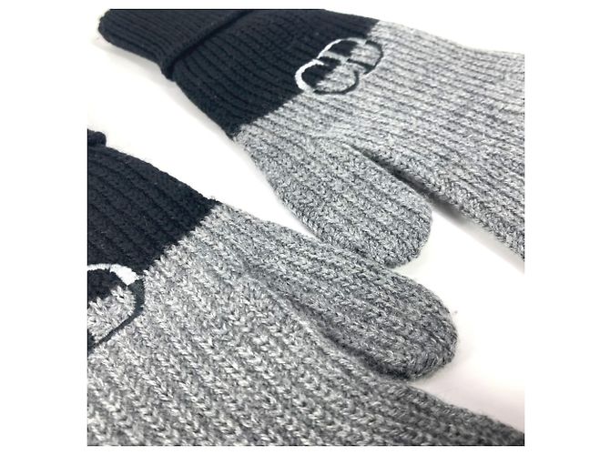 Wollhandschuhe Christian Dior Braun Schwarz - Ansicht 7