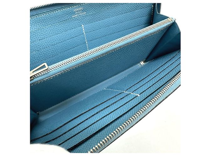 Hermès Portafoglio rotondo classico lungo Azap Hermes Blu - vista 12