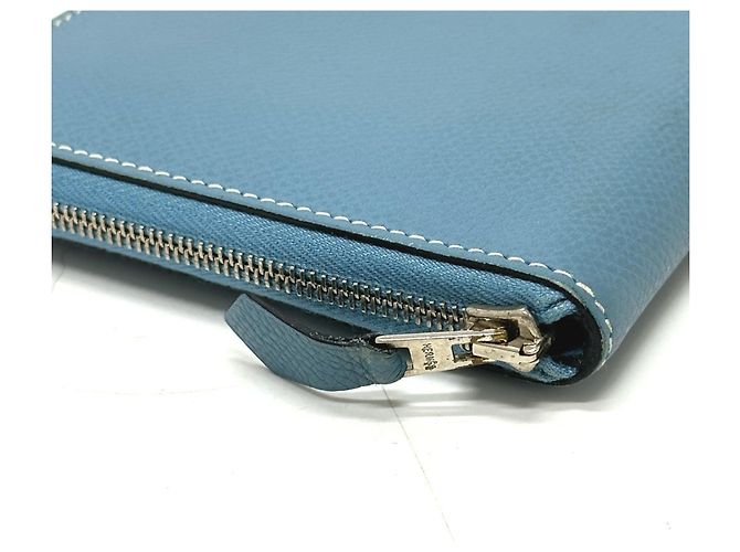 Hermès Portafoglio rotondo classico lungo Azap Hermes Blu - vista 5