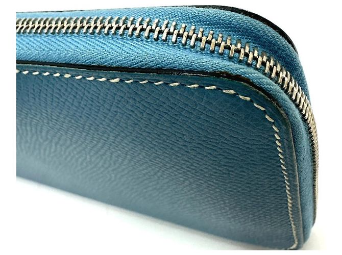 Hermès Portafoglio rotondo classico lungo Azap Hermes Blu - vista 6