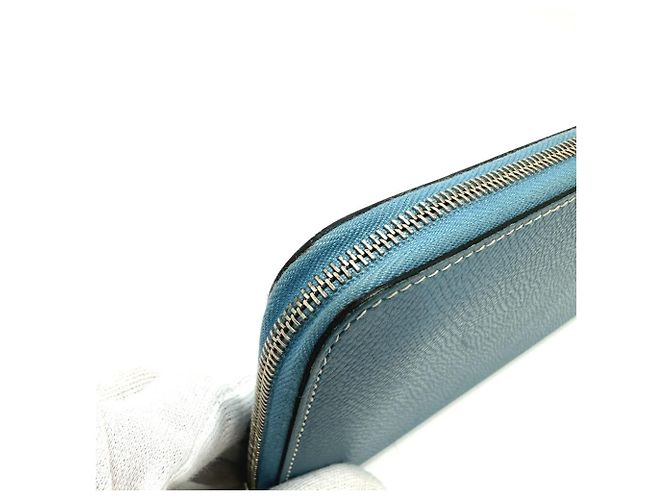 Hermès Portafoglio rotondo classico lungo Azap Hermes Blu - vista 7