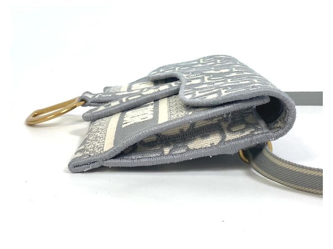 Slim Pouch Oblique Saddle Christian Dior Braun - Ansicht 4