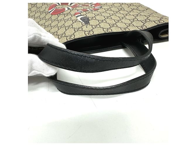 Borsa Gucci 450950 GG Supreme Beige - vista 6