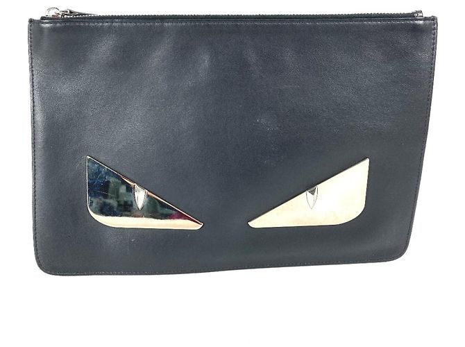 Pochette Fendi 7N0078 Monster Bugs Nero - vista 2