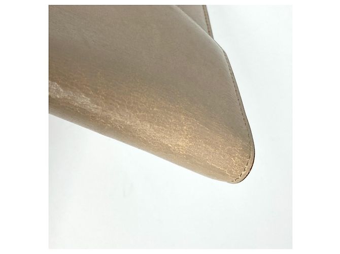 Hermès Borsa clutch in pelle beige vintage Hermes - vista 17