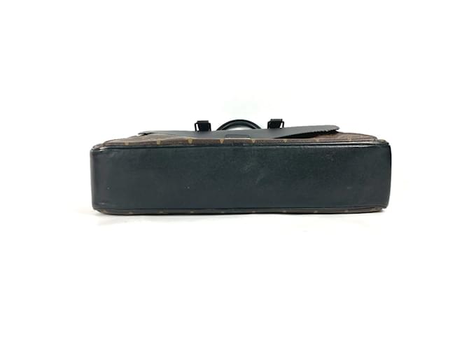 Borsa a tracolla morbida Monogram Macassar Louis Vuitton Marrone Nero - vista 5