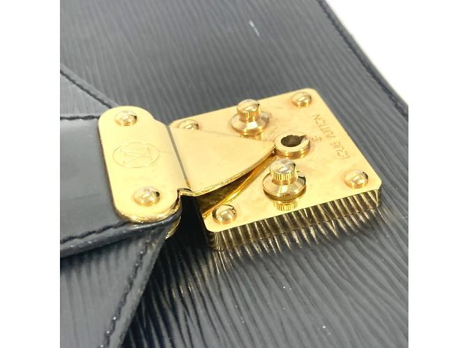 Borsa Louis Vuitton Epi Concorde Nero - vista 9