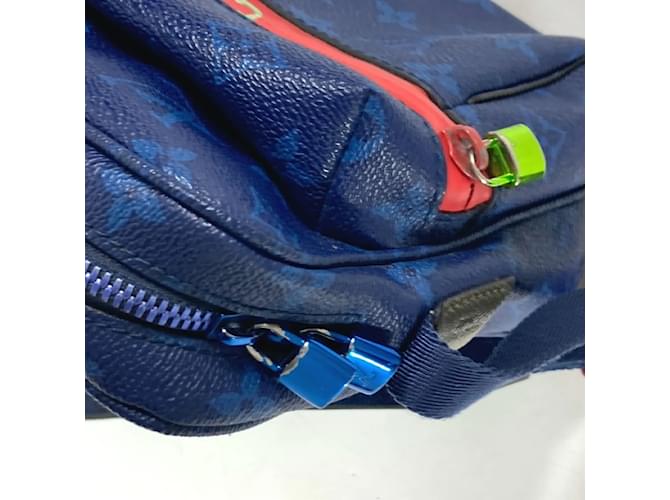 Borsa Messenger PM Monogram Pacific Louis Vuitton Rosso Blu Verde - vista 13