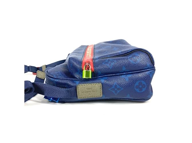 Borsa Messenger PM Monogram Pacific Louis Vuitton Rosso Blu Verde - vista 4