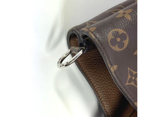 Borsa a Spalla Louis Vuitton Monogram Cuir Tote EW Marrone - vista 10