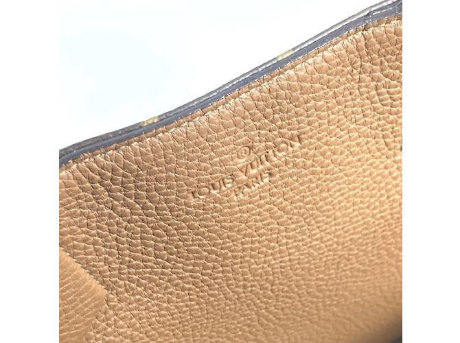 Borsa a Spalla Louis Vuitton Monogram Cuir Tote EW Marrone - vista 14