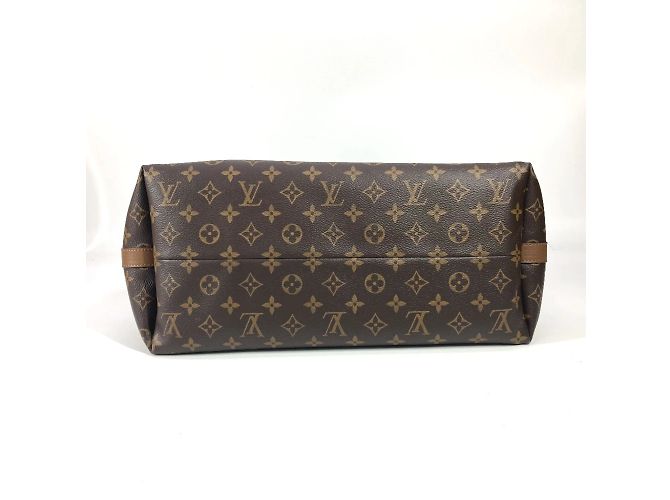 Borsa a Spalla Louis Vuitton Monogram Cuir Tote EW Marrone - vista 5