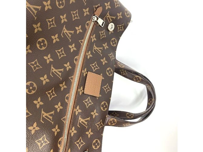 Borsa a Spalla Louis Vuitton Monogram Cuir Tote EW Marrone - vista 8