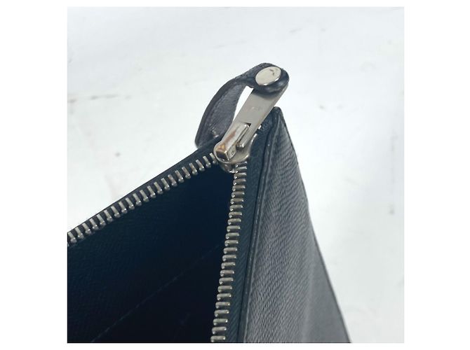 Hermès Borsa clutch in pelle Epsom nera Hermes Nero - vista 13
