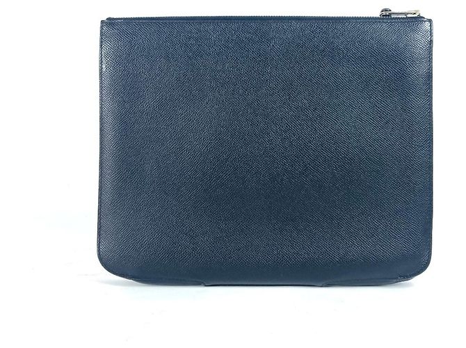 Hermès Borsa clutch in pelle Epsom nera Hermes Nero - vista 2