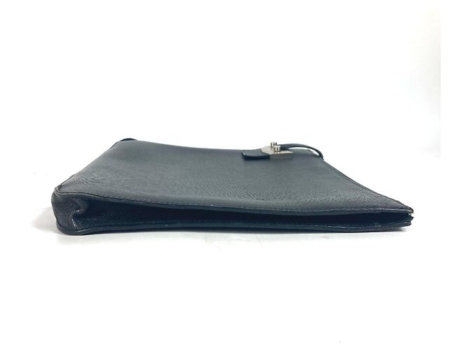 Hermès Borsa clutch in pelle Epsom nera Hermes Nero - vista 3